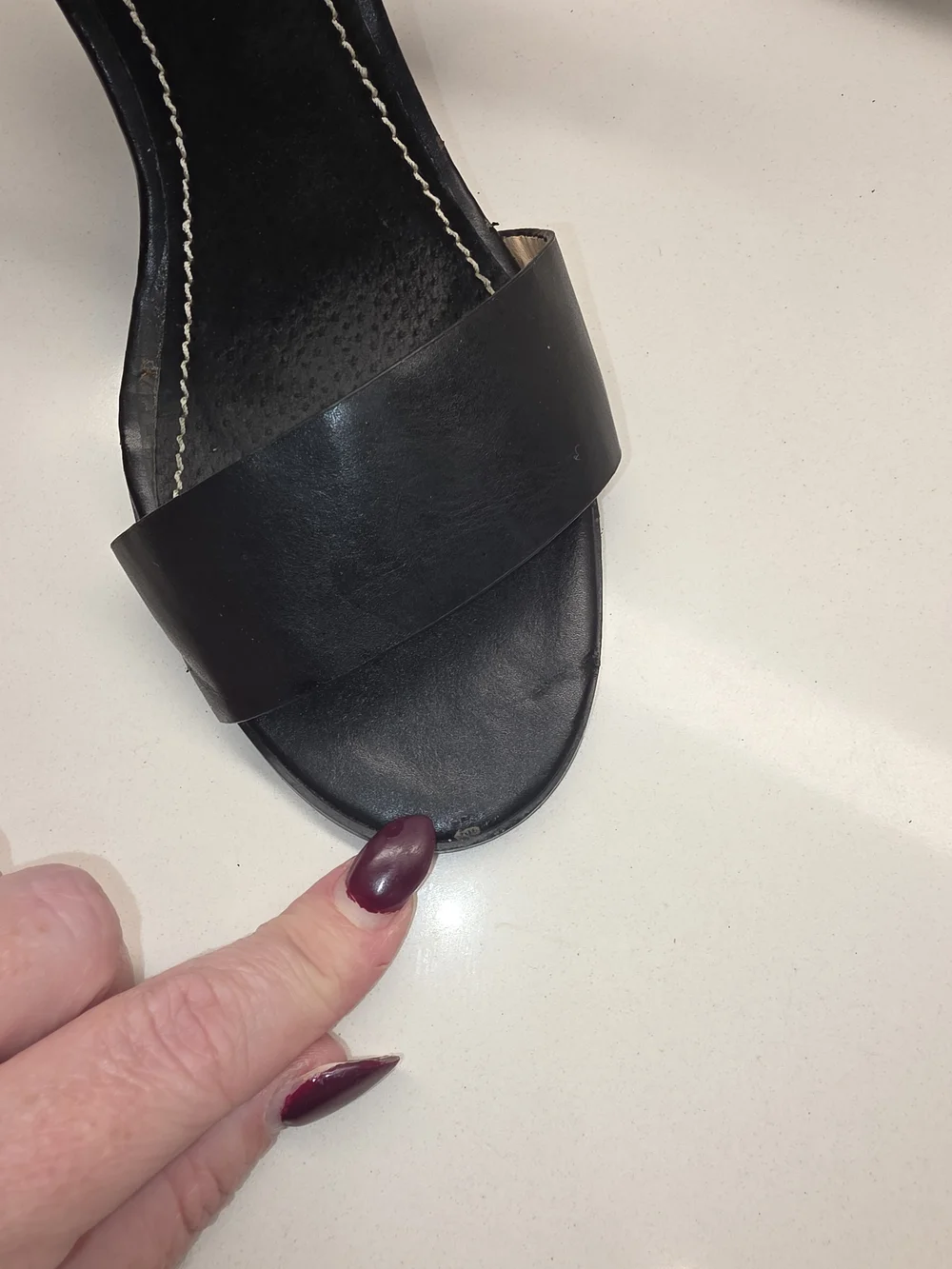 miami Black Strappy Block Heel Sandals - Picture 8 of 9